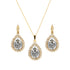 Комплект "Debesu Piliens (Silver Patina)" с кристаллами Swarovski™